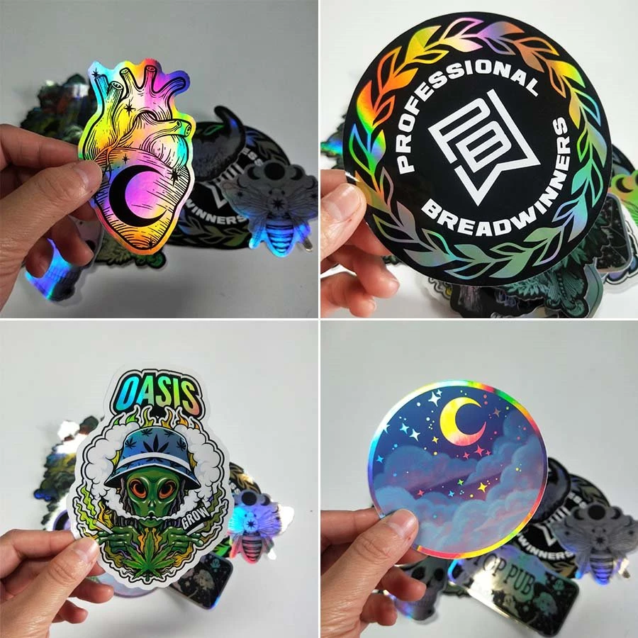 Die cut laser stickers