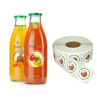 Label Stiker Perekat Botol Jus